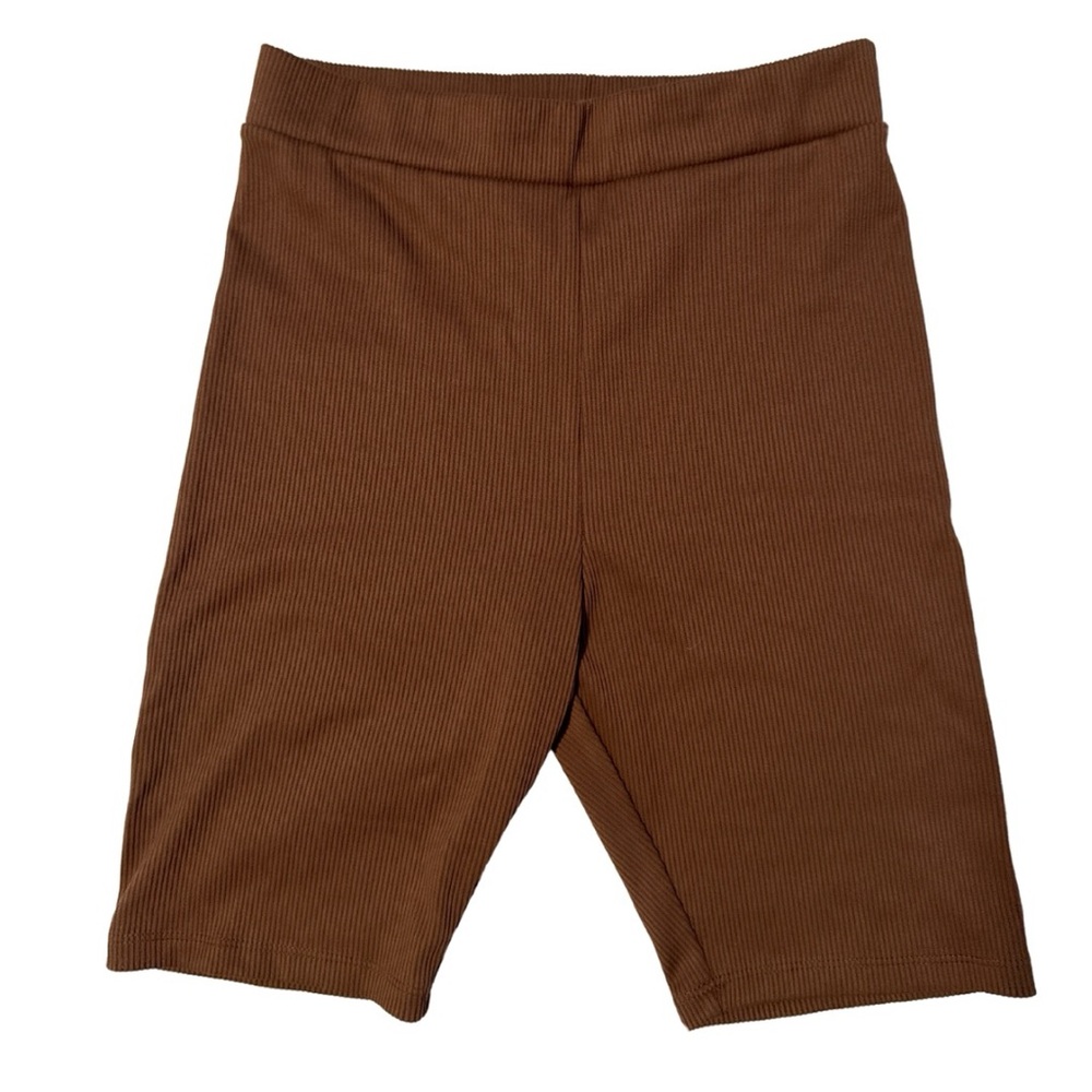 Cappuccino Ribbed Biker Short